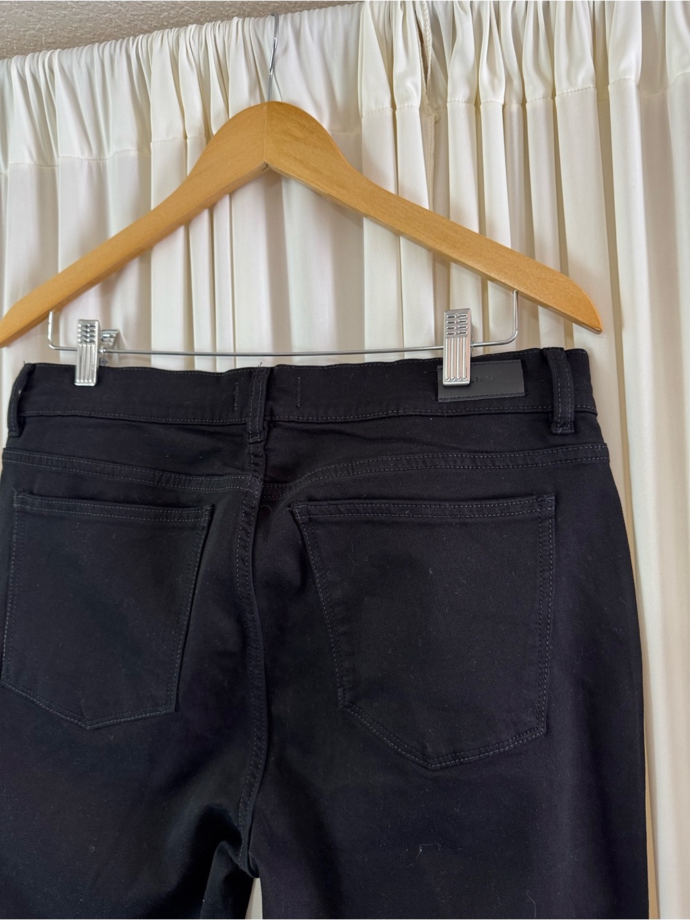 DL1961 Mara Straight Ankle Mid Rise Instasculpt Black Peached‎ Raw Jeans Size 32 - Picture 8 of 10